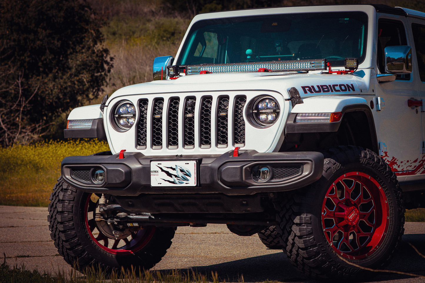 AlphaRex 880867 18-23 Jeep Wrangler JL/Gladiator JT NOVA-Series LED Projector Headlights Alpha-black - 880867