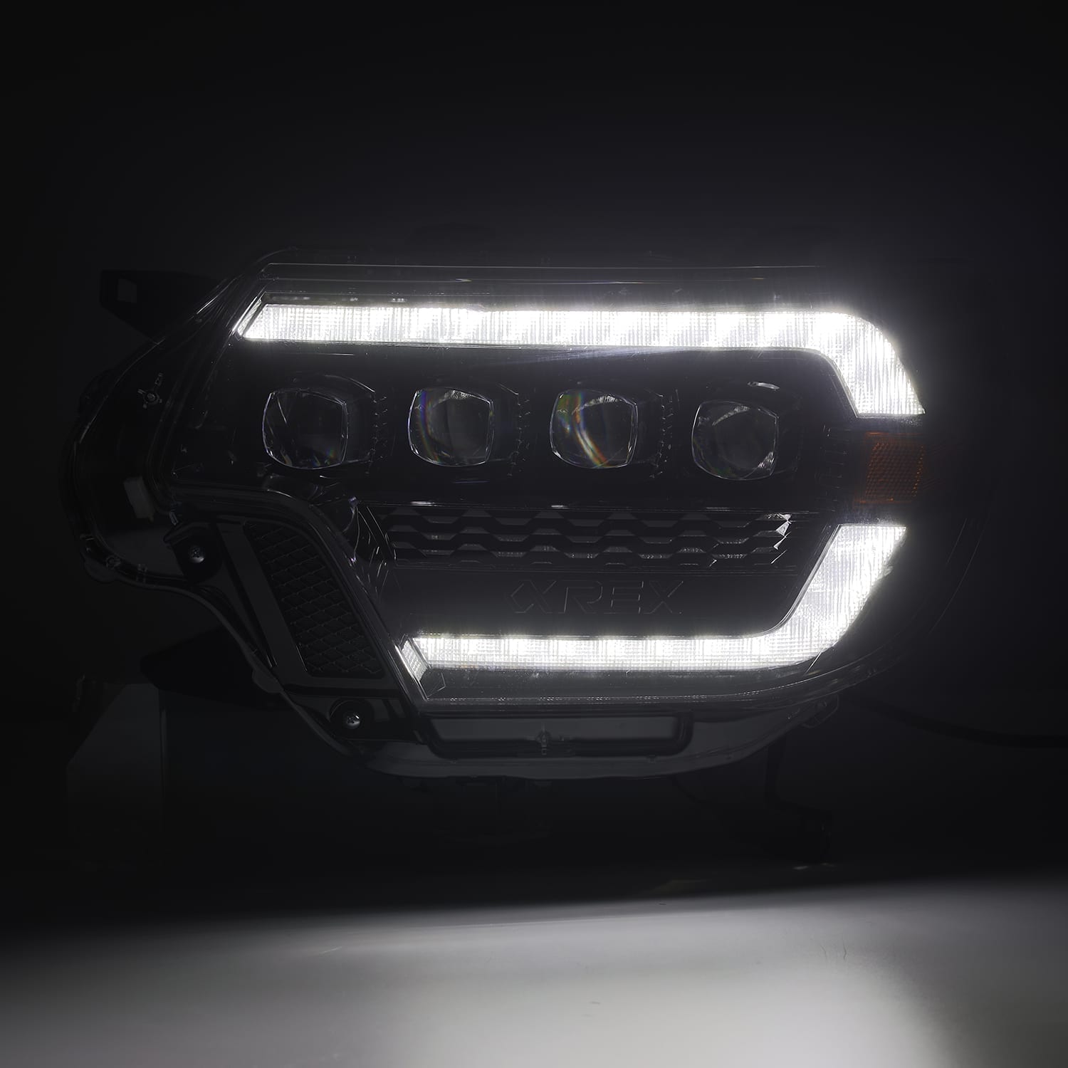 AlphaRex 12-15 Toyota Tacoma NOVA-Series LED Projector Headlights Alpha-Black - 880752 AlphaRex