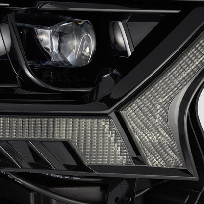 AlphaRex 19-22 Ford Ranger NOVA-Series LED Projector Headlights Alpha-Black - 880123 AlphaRex