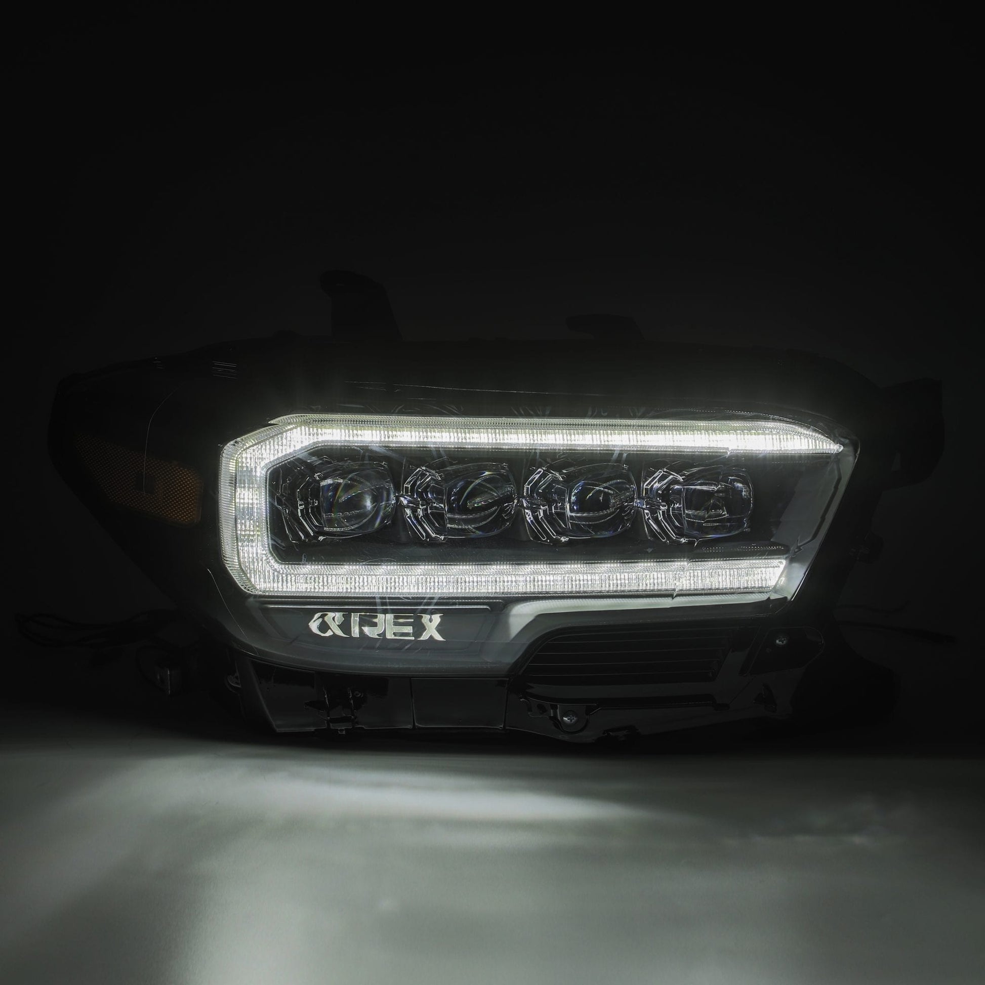 Alpharex 16-23 Toyota Tacoma NOVA-Series LED Projector Headlights Alpha-Black - 880705 AlphaRex