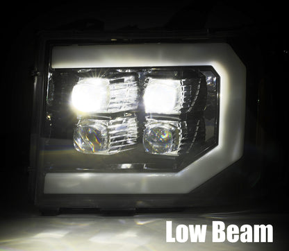 AlphaRex 07-13 GMC Sierra NOVA-Series LED Projector Headlights Jet Black - 880608 AlphaRex