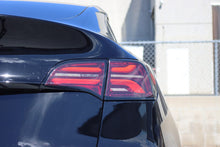 Load image into Gallery viewer, AlphaRex 20-22 Tesla Model Y (With Stock Amber Turn Signal) PRO-Series LED Tail Lights Red Smoke - 601040