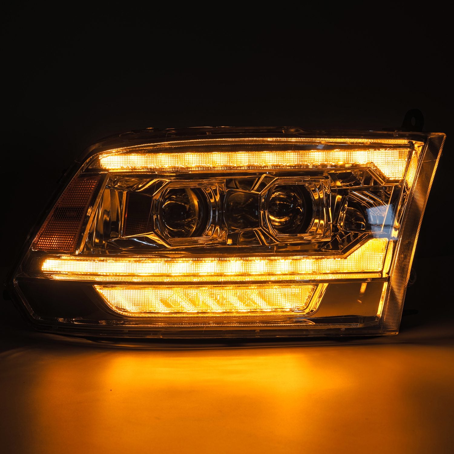 AlphaRex 09-18 Ram Truck (MK II 5th Gen 2500 Style) PRO-Series Halogen Projector Headlights Chrome - 880562 AlphaRex
