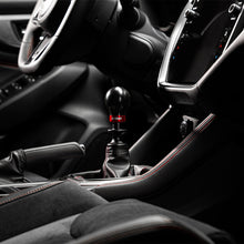 Load image into Gallery viewer, COBB Subaru 6-Speed Weighted COBB Shift Knob - Black (Incl. Both Red + Blk Collars) 213360-BK