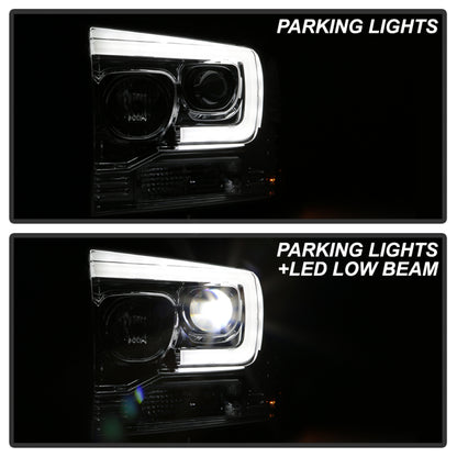 Spyder Platinum Ford F250/350/450 05-07 High-Power LED Module Proj. Headlights-Chrome (PRO-YD-FS05V2 SPYDER