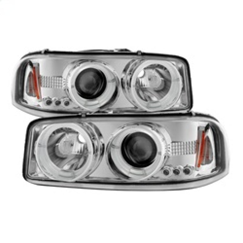 Spyder GMC Sierra 1500/2500/3500 99-06 Projector Headlights LED Halo LED Chrome PRO-YD-CDE00-HL-C SPYDER