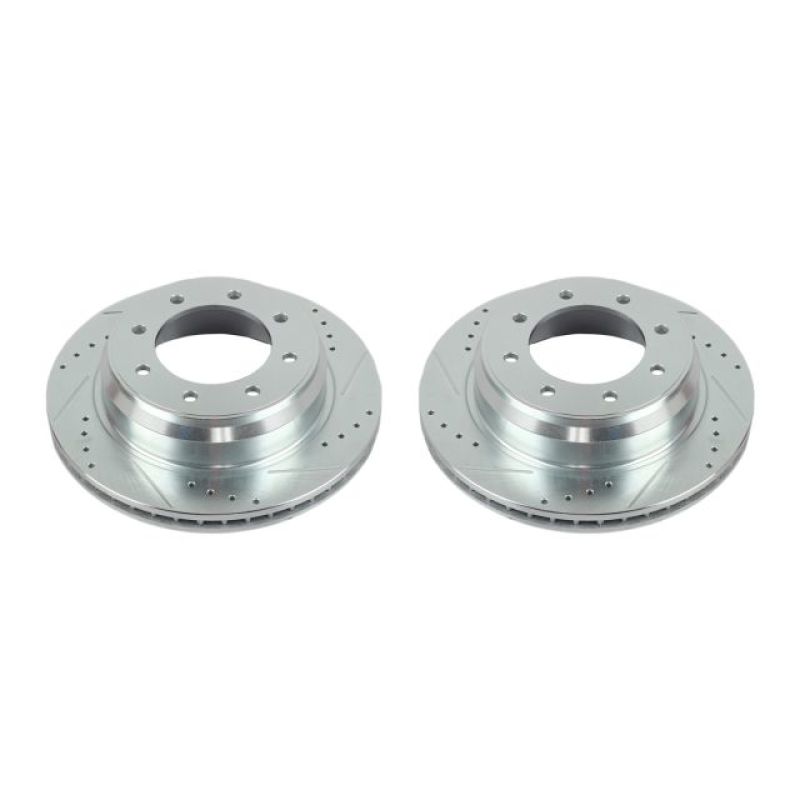 Power Stop 12-19 Nissan NV1500 Rear Evolution Drilled & Slotted Rotors - Pair PowerStop