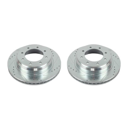 Power Stop 12-19 Nissan NV1500 Rear Evolution Drilled & Slotted Rotors - Pair PowerStop