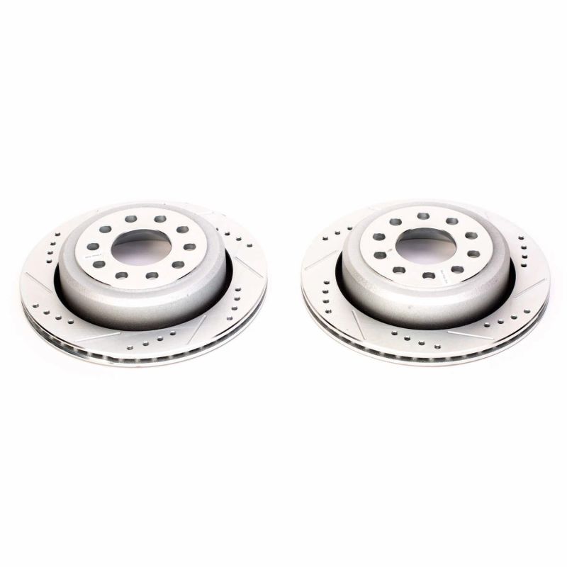 Power Stop 03-11 Lincoln Town Car Rear Evolution Drilled & Slotted Rotors - Pair PowerStop