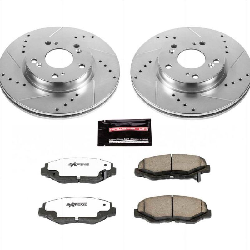Power Stop 2013 Acura ILX Front Z26 Street Warrior Brake Kit PowerStop
