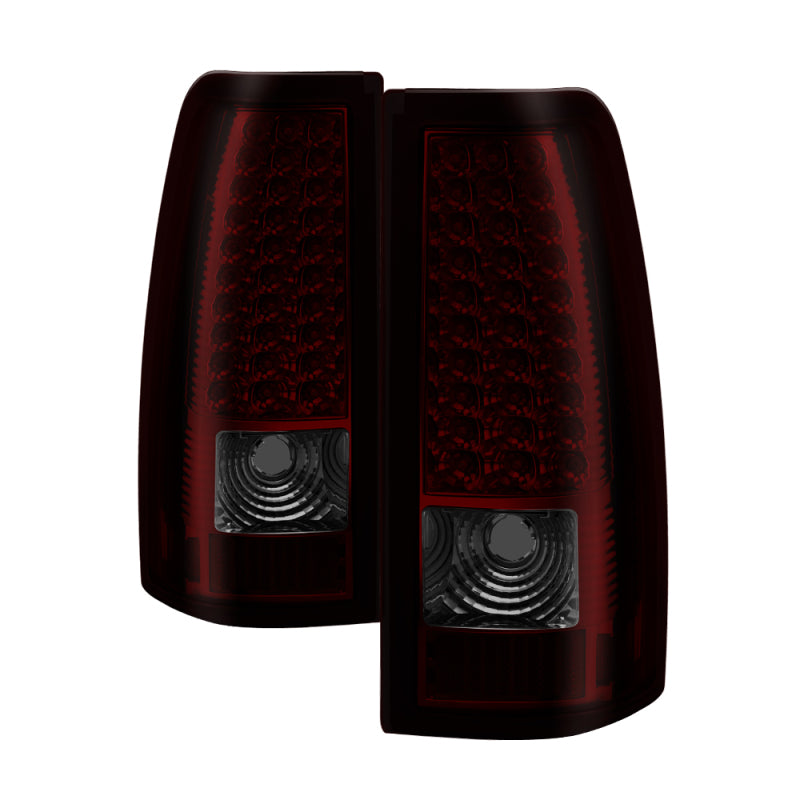 Xtune Chevy Silverado 1500/2500/3500 99-02 LED Tail Lights Red Smoke ALT-ON-CS99-LED-RS SPYDER