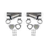 Granatelli 3.0in Aluminized Mild Steel Manual Dual Exhaust Cutout w/Slip Fit & Band Clamps