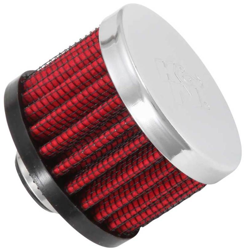 K&N Clamp On Rubber Base Crankcase Vent Filter 0.375in Flange ID x 2in OD x 1.5in Height K&N Engineering