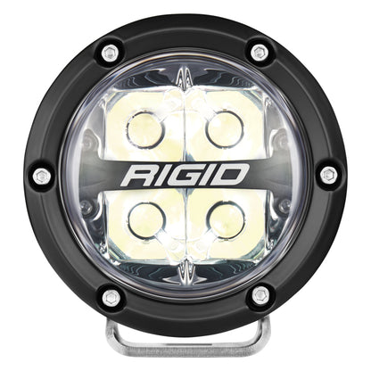 Rigid Industries 360-Series 4in LED Off-Road Spot Beam - Red Backlight (Pair)