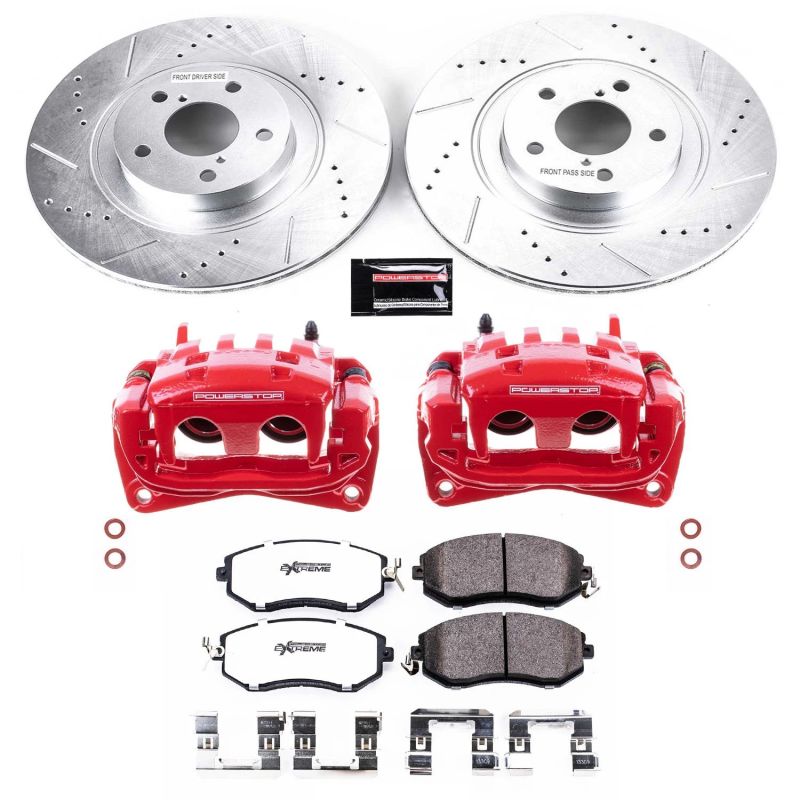 Power Stop 13-16 Scion FR-S Front Z26 Street Warrior Brake Kit w/Calipers PowerStop