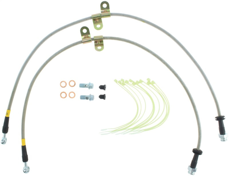 StopTech 05-09 Land Rover LR 3 / 06-09 Range Rover Front Stainless Steel Brake Line Kit Stoptech
