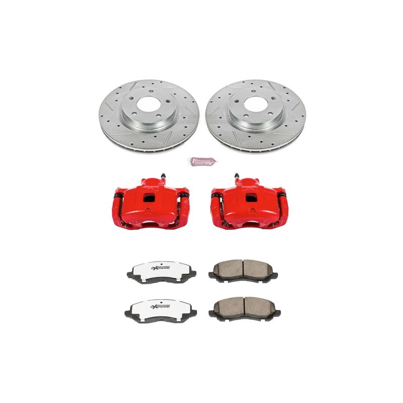 Power Stop 11-14 Chrysler 200 Front Z26 Street Warrior Brake Kit w/Calipers PowerStop