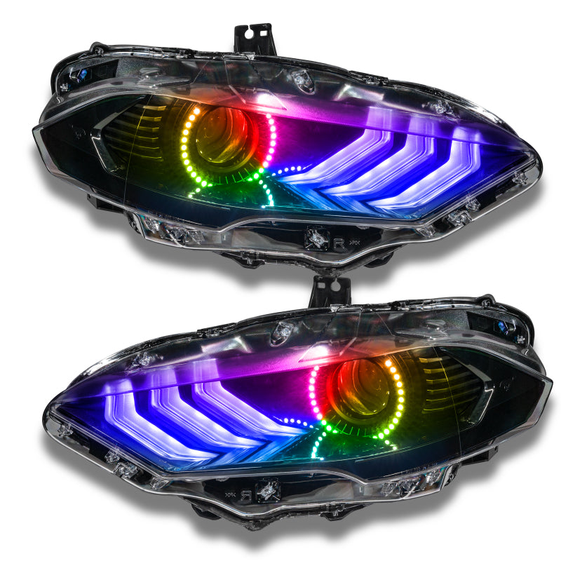 Oracle 18-21 Ford Mustang Dynamic DRL Upgrade w/ Halo Kit & Sequential Turn Signal - ColorSHIFT