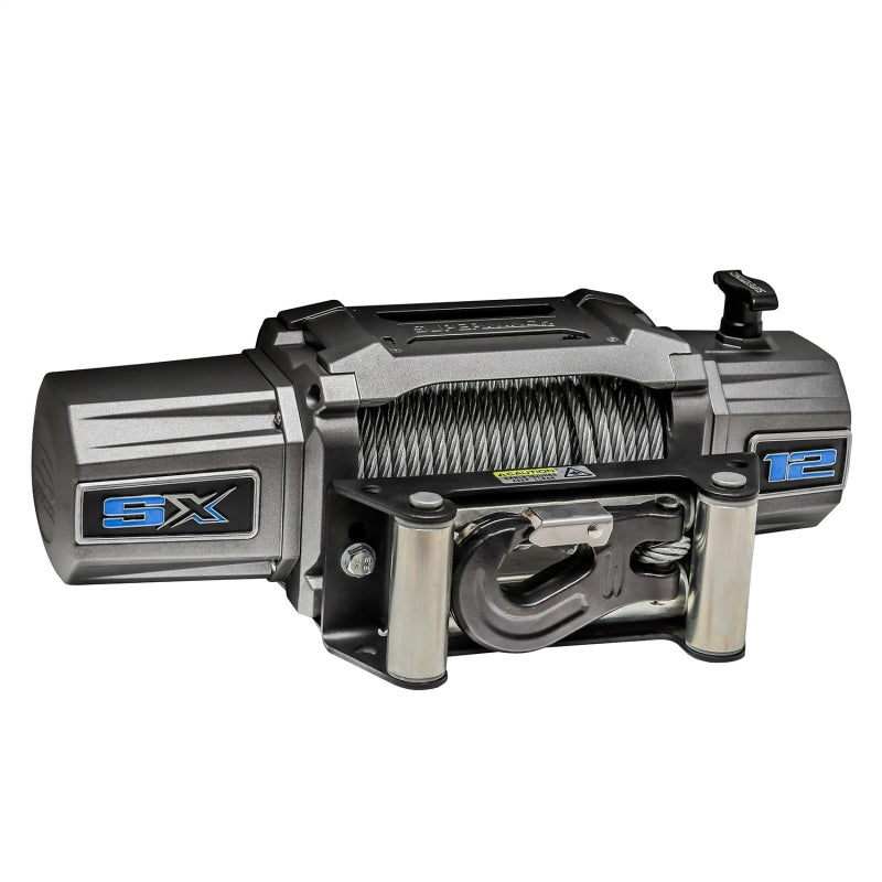 Superwinch 12000 LBS 12 VDC 3/8in x 85ft Wire Rope SX 12000 Winch - Graphite Superwinch