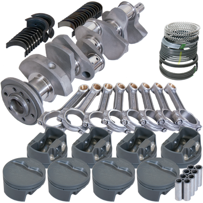 Eagle Chevy 350 3.500in Crank 6.000in I-Beam Rods -5cc Flat Top 4.040in Pistons Rotating Assembly