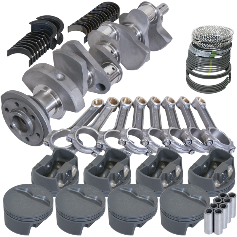 Eagle Chevy 350 3.500in Crank 6.000in I-Beam Rods -5cc Flat Top 4.060in Pistons Rotating Assembly