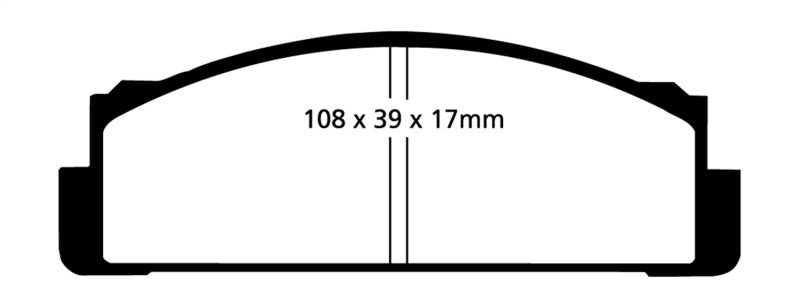EBC YellowStuff Front Brake Pads - DP4116R EBC