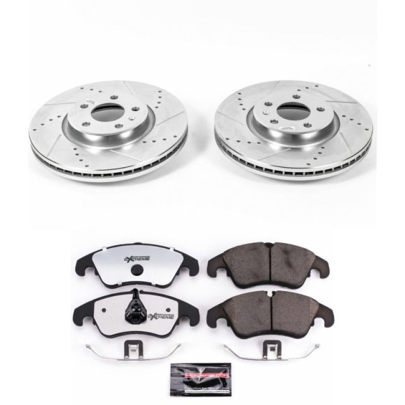 Power Stop 12-16 Audi A4 Front Z26 Street Warrior Brake Kit PowerStop