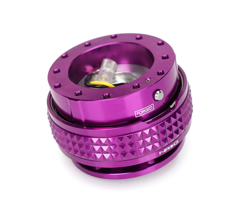 NRG Quick Release Kit - Pyramid Edition - Purple Body / Purple Pyramid Ring - SRK-210PP-PP