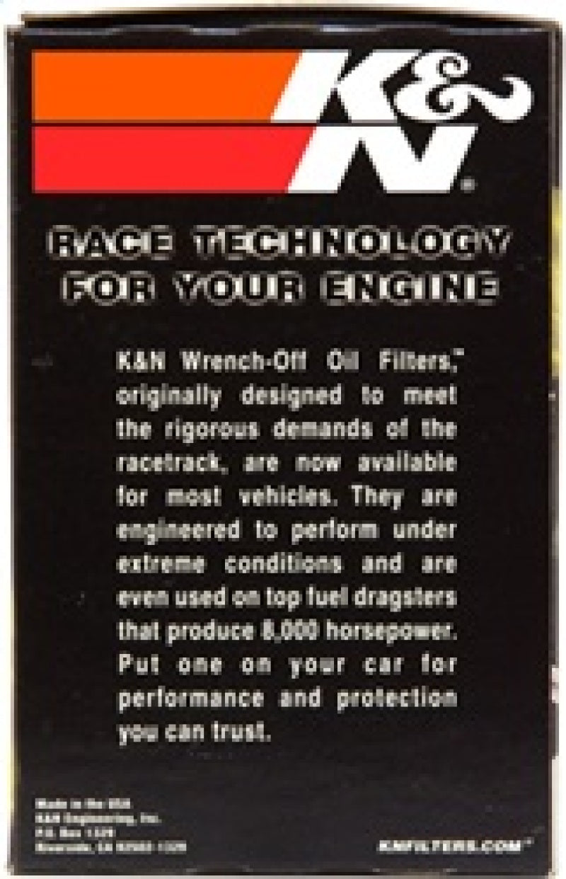K&N Universal Performance Gold Oil Filter K&N Engineering