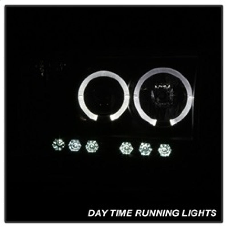 Spyder Dodge Ram 1500 02-05 03-05 Projector Headlights LED Halo LED Blk Smke PRO-YD-DR02-HL-BSM SPYDER