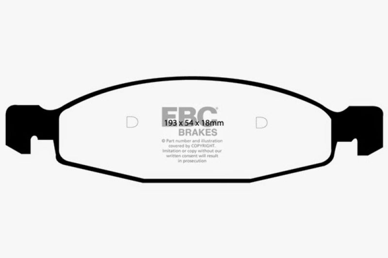 EBC YellowStuff Front Brake Pads - DP41312R EBC