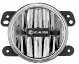 KC HiLiTES 10-18 Jeep JK 4in. Gravity G4 LED Light 10w SAE/ECE Clear Fog Beam (Single)