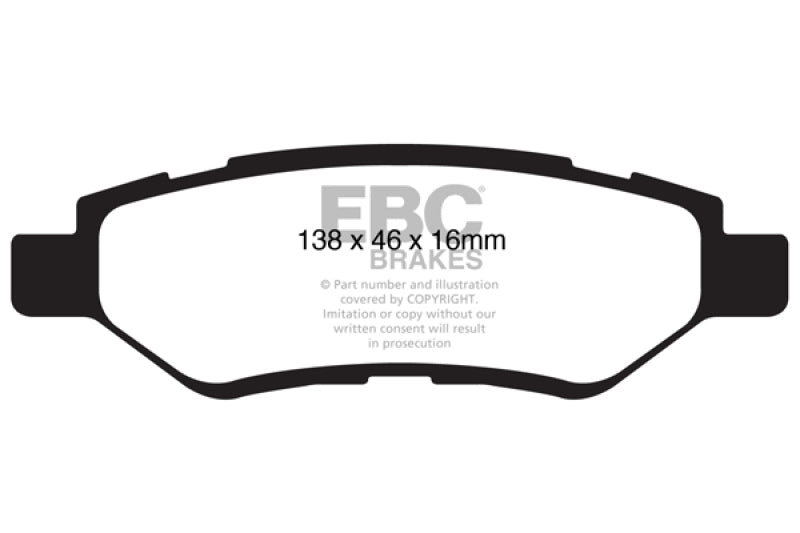 EBC YellowStuff Rear Brake Pads - DP41829R EBC