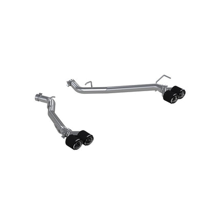 MBRP 20-21 Ford Explorer ST 3.0L EcoBoost Dual Rear Exit Axle Back w/ Quad Carbon Fiber Tips - T304 MBRP