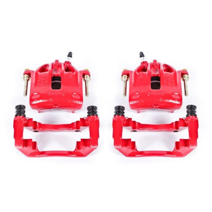 Power Stop 1991 BMW 318i Front Red Calipers w/Brackets - Pair PowerStop