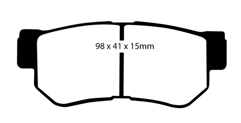 EBC GreenStuff Rear Brake Pads - DP21392 EBC