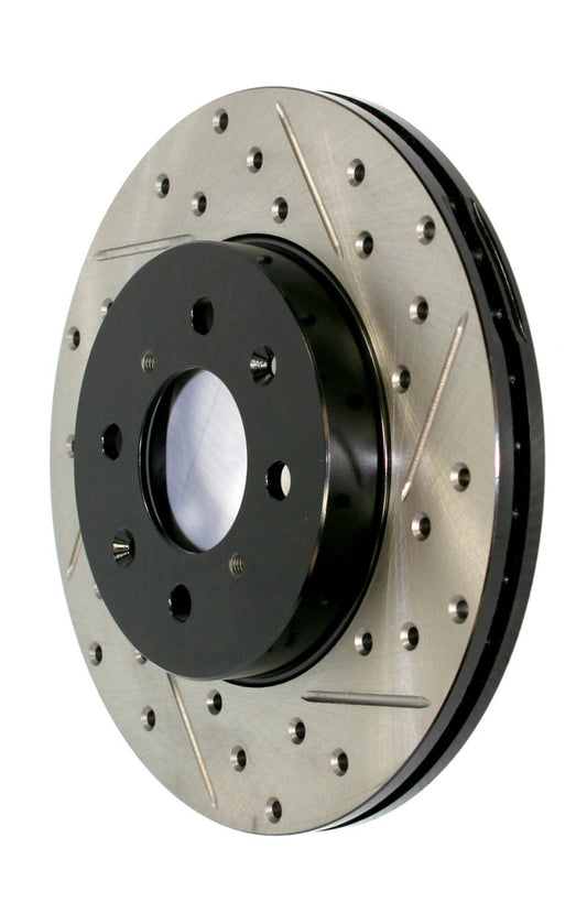 StopTech 2012+ Chevrolet Camaro SS Brembo 4 Piston J6G Sport Slotted & Drilled Left Rotor Stoptech