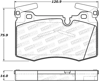 StopTech Premium Ceramic Front Brake Pads - 308.14030 Stoptech