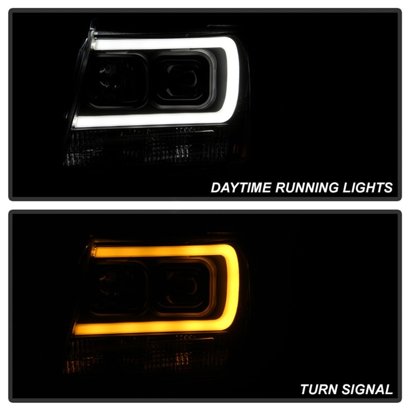 Spyder 07-14 Chevy Suburban/Tahoe V2 Projector Headlights LED Turn Sig Black PRO-YD-CSUB07V3-SB-BK SPYDER