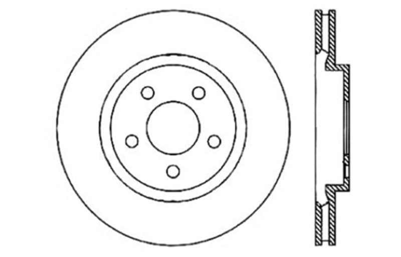 StopTech Drilled Sport Brake Rotor Stoptech