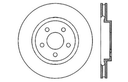 StopTech Drilled Sport Brake Rotor Stoptech