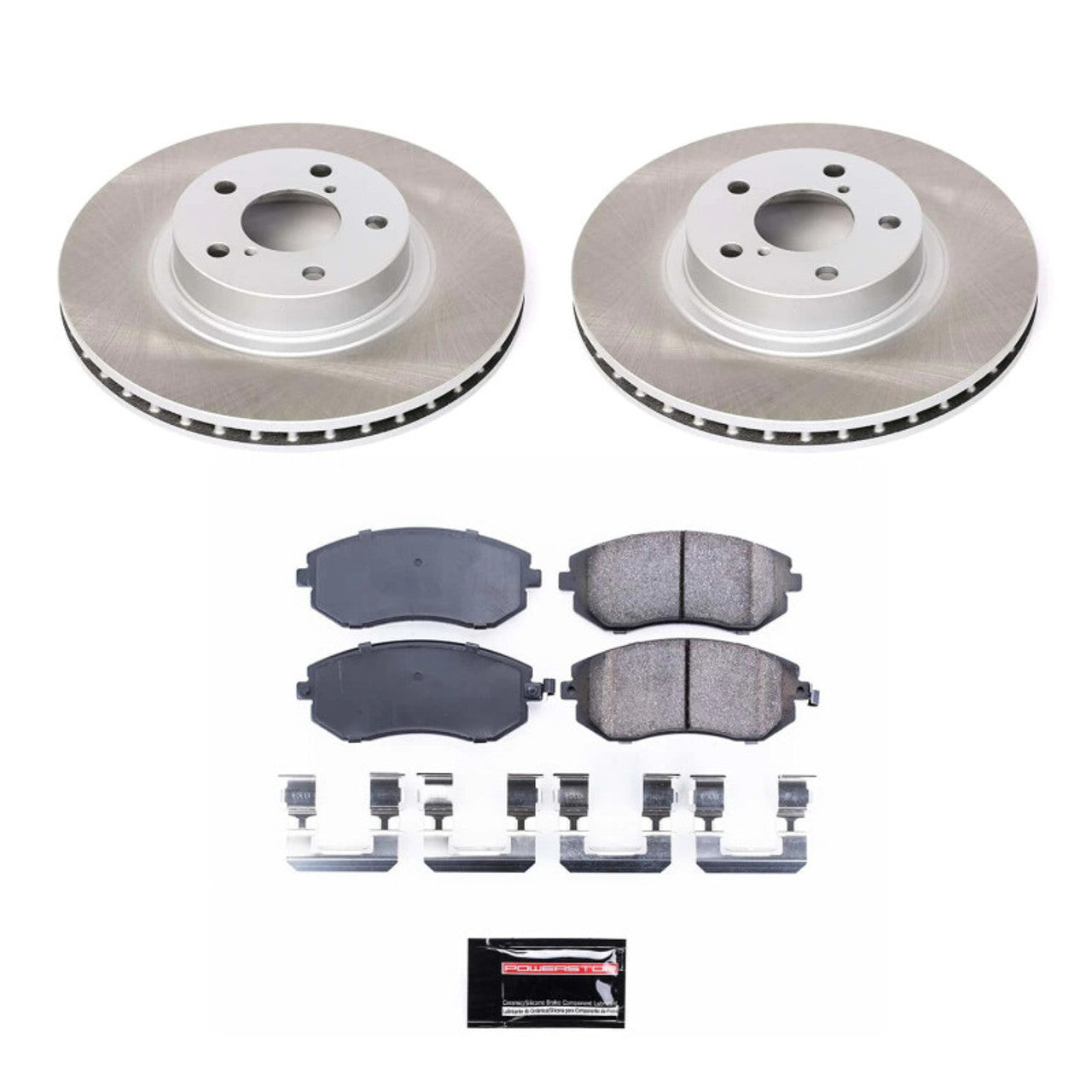 Power Stop 02-04 Subaru Legacy Front and Rear Semi-Coated Rotor Kit