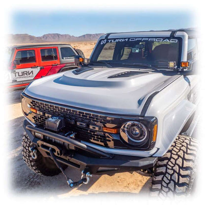 Turn Offroad 21-26 Ford Bronco Heat Extraction Fiberglass Hood