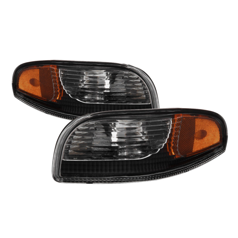 xTune Chevy Corvette 97-04 Bumper Signal Lights - Black CBL-JH-CCORV97-AM-BK SPYDER