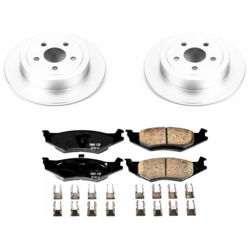 Power Stop 96-00 Plymouth Breeze Rear Z17 Evolution Geomet Coated Brake Kit PowerStop