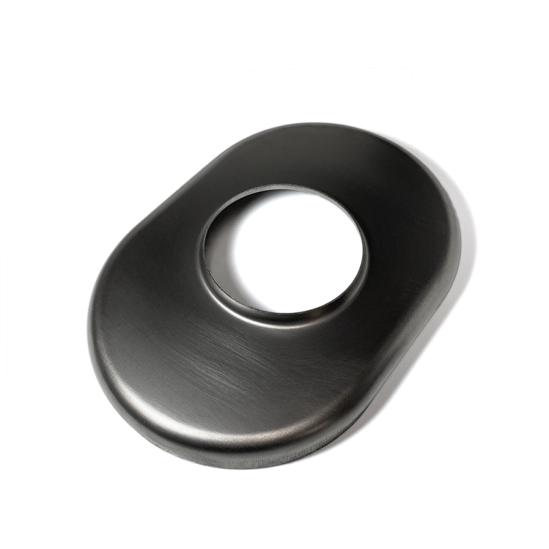 Ticon Industries 3in Titanium Oval Muffler End Cap - 6in x 9in Body Ticon