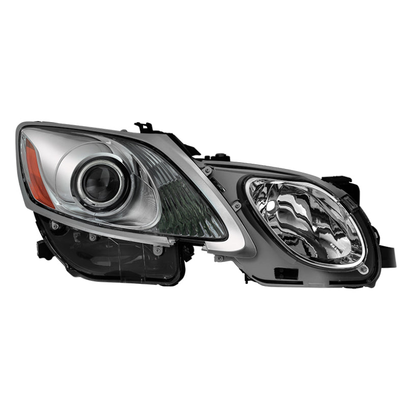 xTune Lexus GS 06-11 OE Projector Headlights - Chrome Right PRO-JH-LGS06-AFS-AM-C-R SPYDER