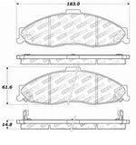 StopTech Premium Ceramic Brake Pads - 308.07490