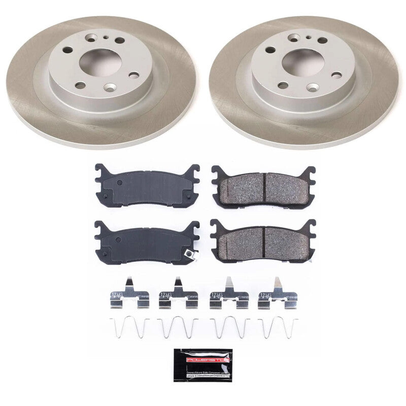 Power Stop 97-99 Mercury Tracer Rear Semi-Coated Rotor Kit PowerStop