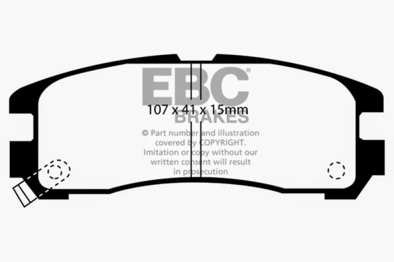 EBC GreenStuff Rear Brake Pads - DP2738 EBC